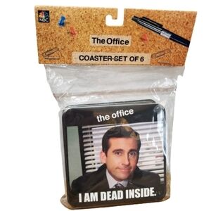 New Silver Buffalo The Office I Am Dead Inside Michael Scott Coaster Set of 6